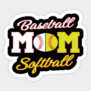 Softball Baseball Mom For Sticker